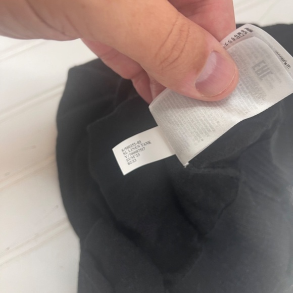 NWT Banana Republic Tank Black Linen Small - Picture 6 of 8